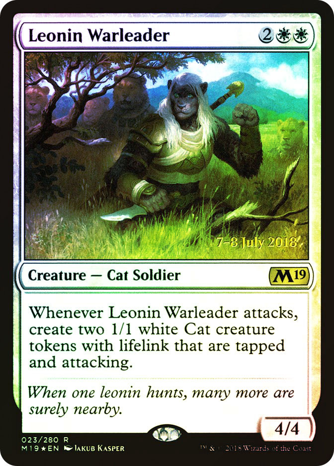 Leonin Warleader (Prerelease) (Core Set 2019) | Promo | Star City Leonin Warleader (Prerelease) (Core Set 2019) | Promo | Star City