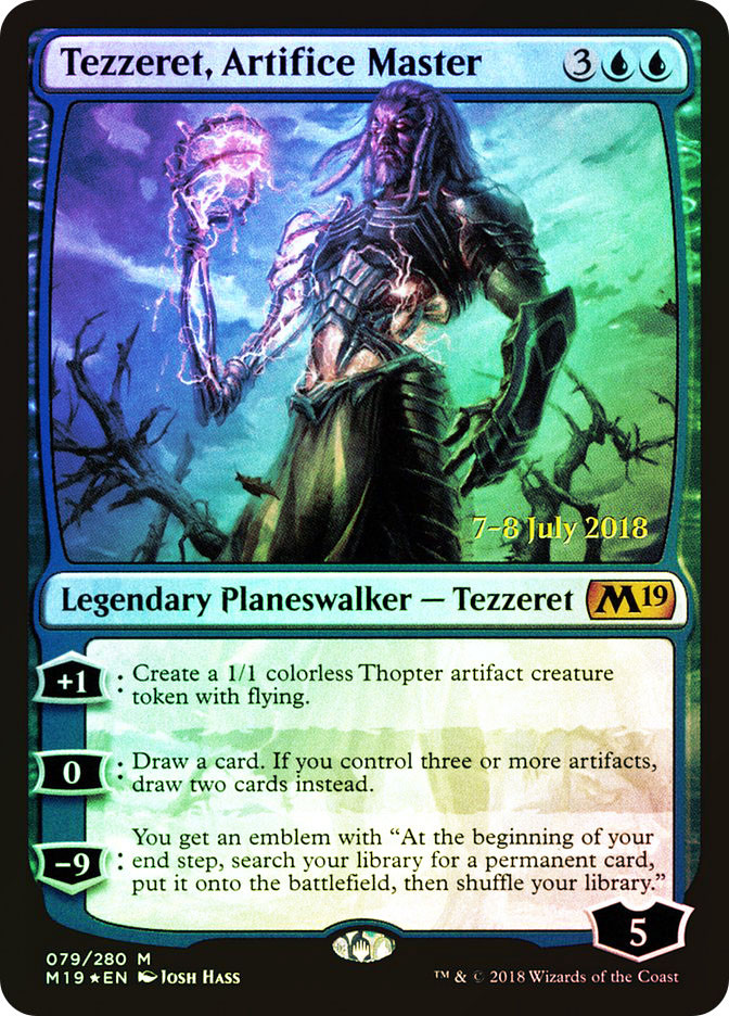 t*a様 メッヅキュー Tezzeret, Artifice Master (Prerelease) (Core Set 2019) | Promo