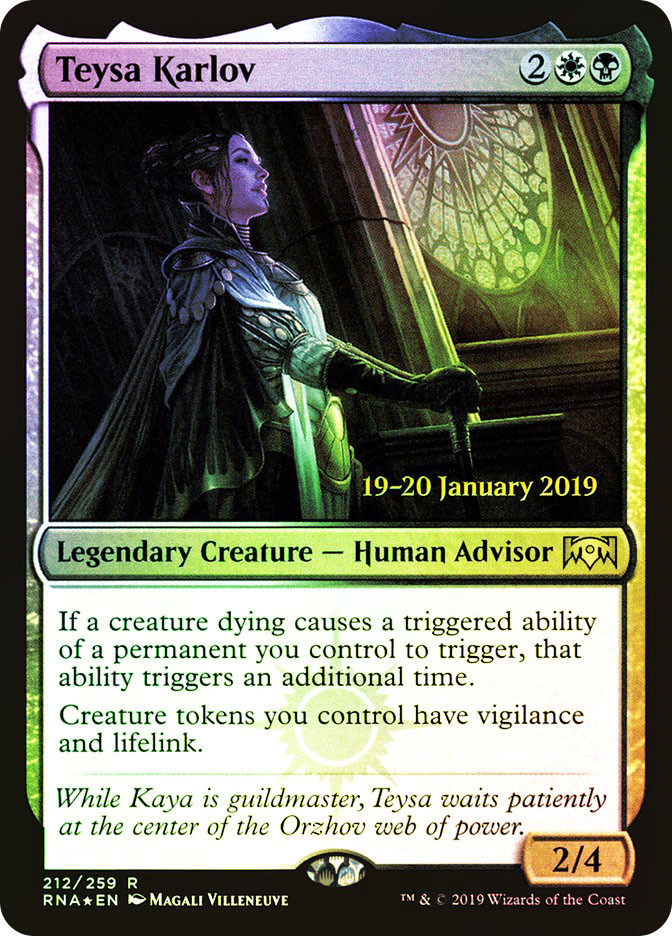 Teysa Karlov 伝説のクリーチャー foil Teysa Karlov (Prerelease) (Ravnica Allegiance) | Promo | Star City