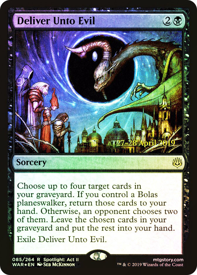 Deliver Unto Evil (Prerelease) (War of the Spark) | Promo | Star
