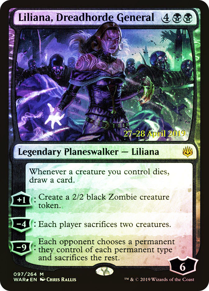 Liliana, Dreadhorde General (Prerelease) (War of the Spark