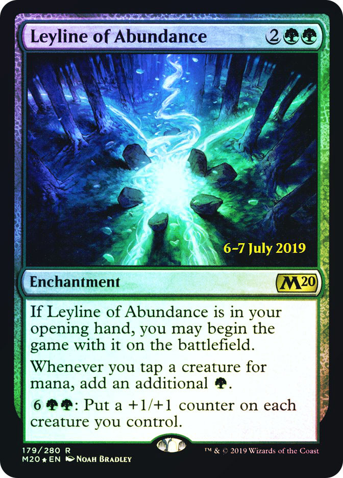 Leyline of Abundance (Prerelease) (Core Set 2020) | Promo | Star