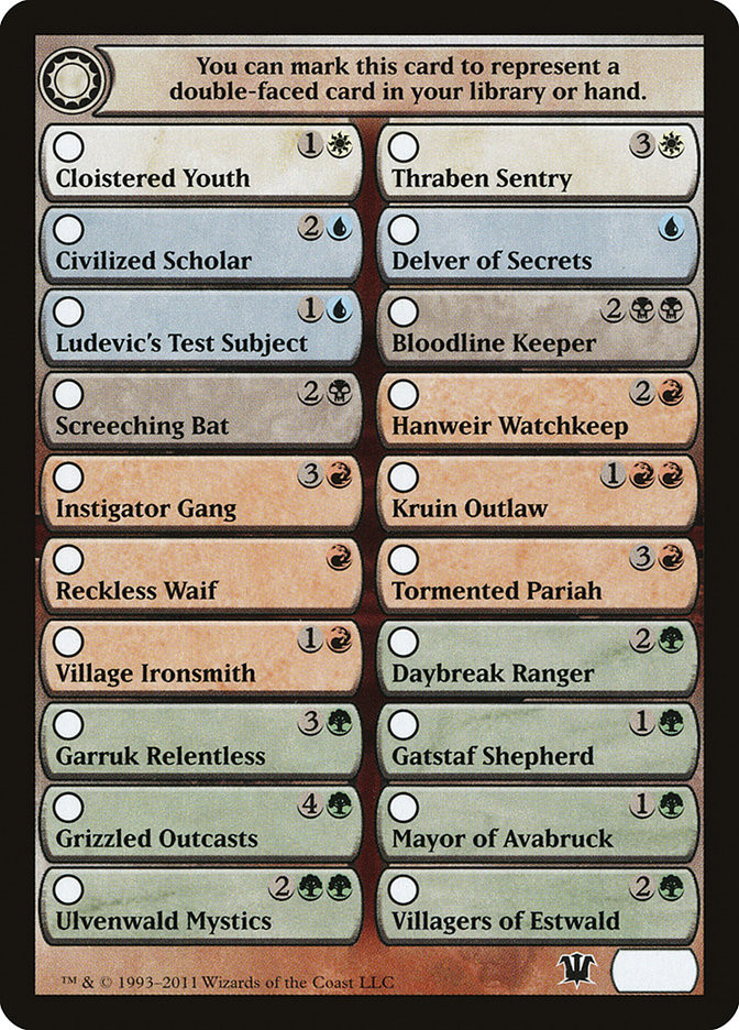 Checklist Card} | Innistrad | Star City Games