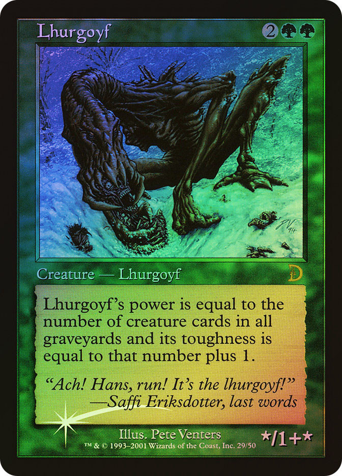 mtg all lhurgoyf cards Magic The Gathering Ice Age Single Card Rare 252 MtG Dominaria United Rare Urborg