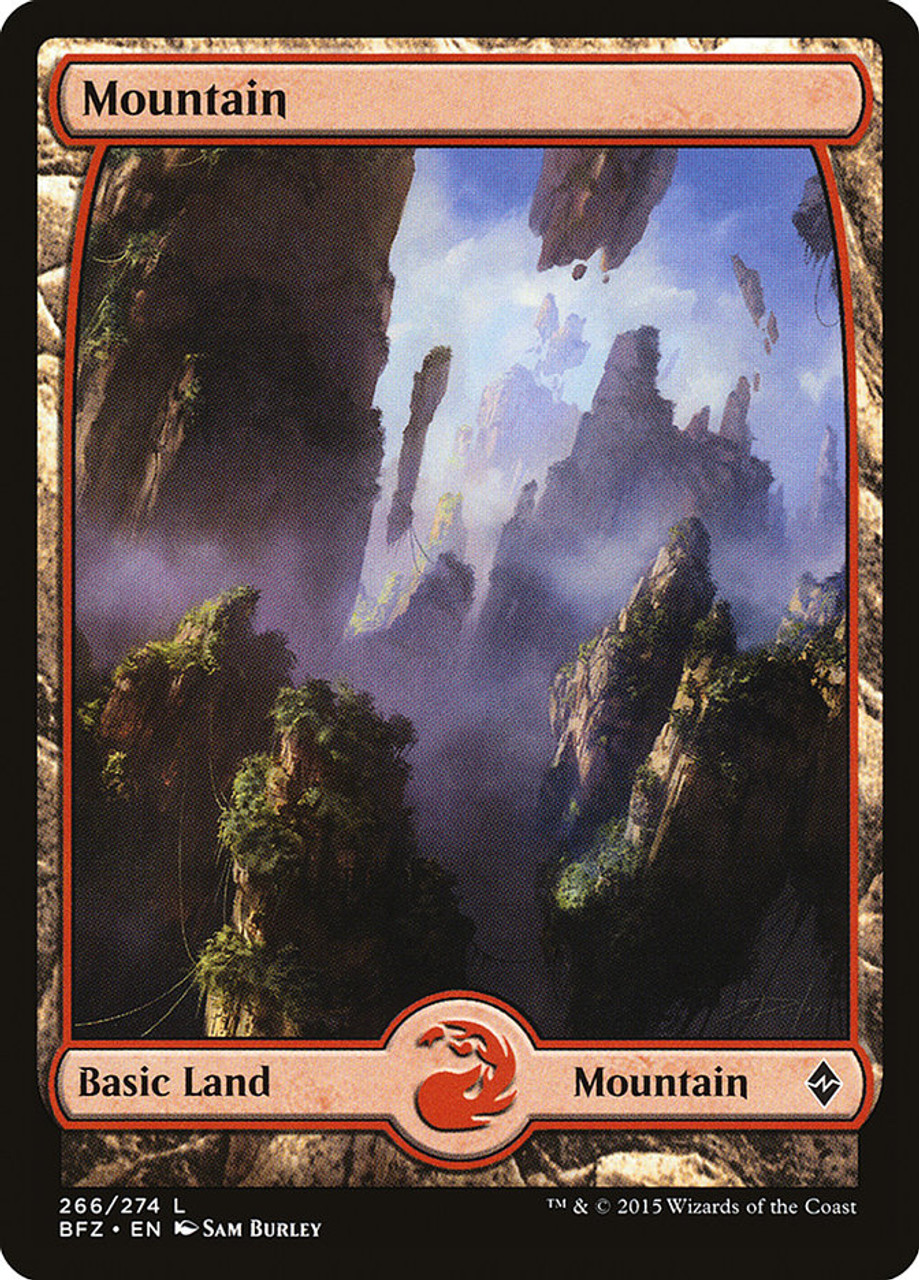 Mountain (#266) (Full Art) | Battle for Zendikar | Star City
