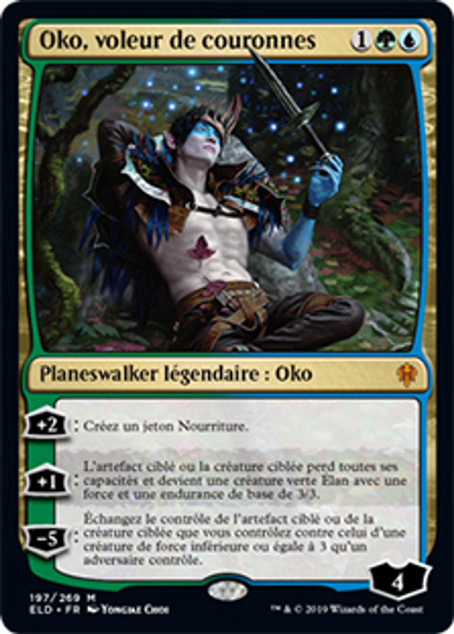 【PSA10】王冠泥棒、オーコ/Oko, Thief of Crowns MTG Oko, Thief of Crowns | Throne of Eldraine - French | Star