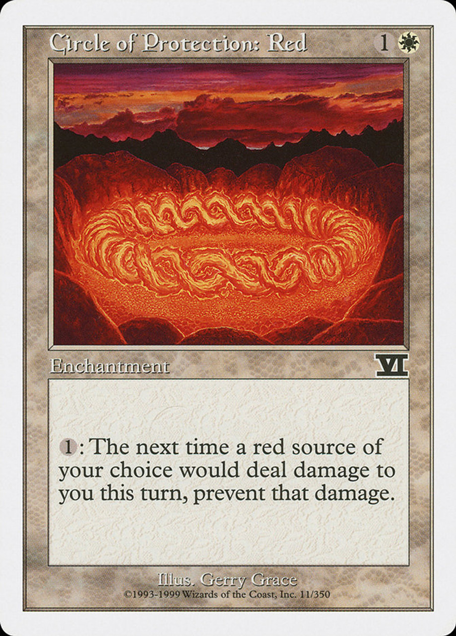 MTG 赤の防御円/Circle of Protection: Red β Circle of Protection: Red | 6th Edition | Star City Games