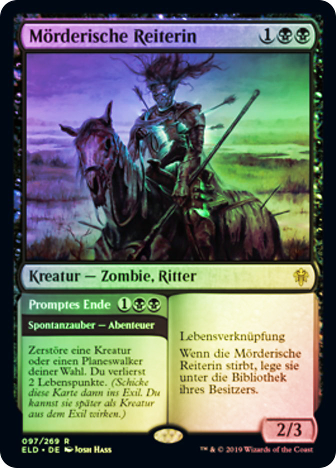 Murderous Rider // Swift End | Throne of Eldraine - German | Star