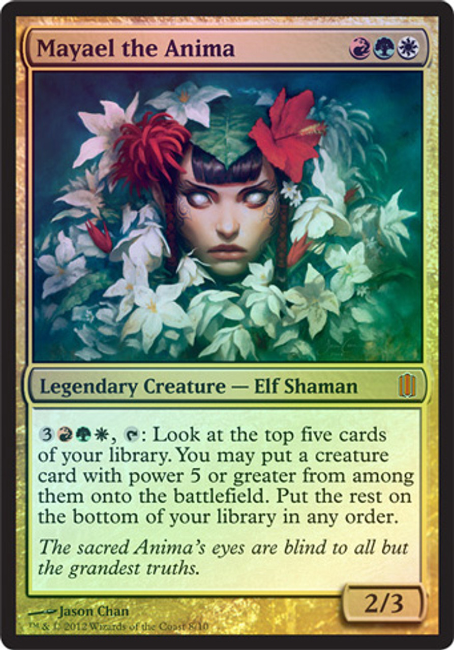 【状態NM】MTG ALA アニマのメイエル 英語 初版 FOIL Mayael the Anima (Arsenal) (Oversized) | Commander