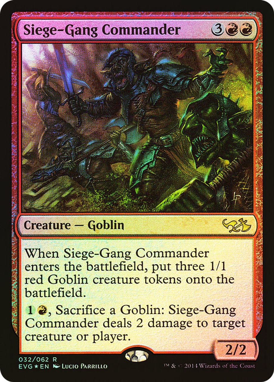 包囲攻撃の司令官/Siege-Gang Commander SCG英語foil 日)【Foil】包囲攻撃の司令官 / Siege-Gang Commander【SCG】 No
