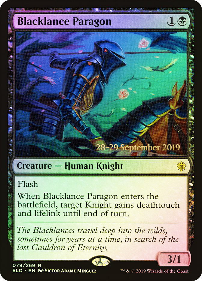 Blacklance Paragon (Prerelease) (Throne of Eldraine) | Promo