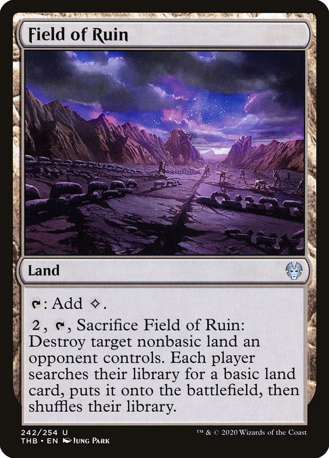 MTG 廃墟の地 Field of Ruin 英語版 4枚 DBL Field of Ruin | Theros Beyond Death | Star City Games