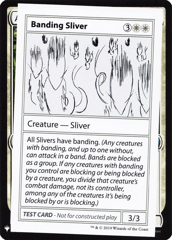 MTG Banding Sliver PW テストカード Banding Sliver | Mystery Booster - Test Cards (Symbol) | Star City