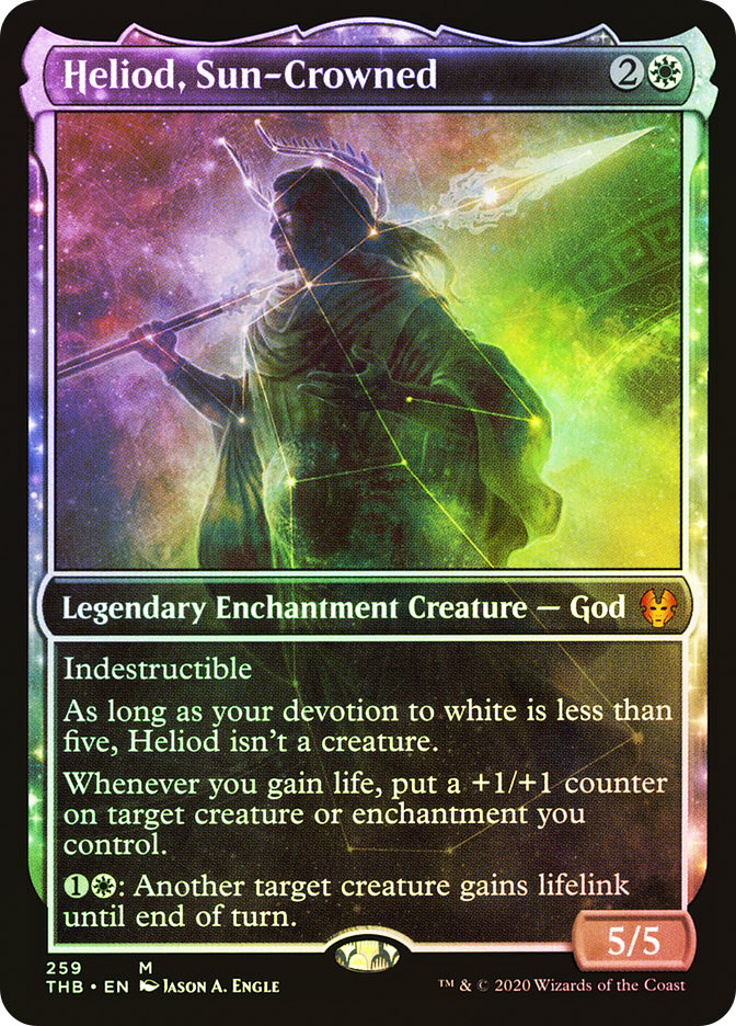 Carta Magic: The Gathering - Heliod, Sun-Crowned (Eliod Dalla Corona Solare) - Theros Beyond Death Heliod Mtg Card Carta Magic: The Gathering - Heliod, Sun-Crowned (Eliod Dalla Corona Solare) - Theros Beyond Death Heliod Mtg Card