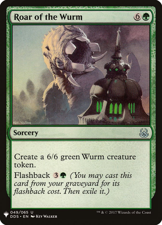ワームの咆哮/Roar of the Wurm Foil 英語 3枚 MTG Roar of the Wurm | Mystery Booster / The List | Star City Games