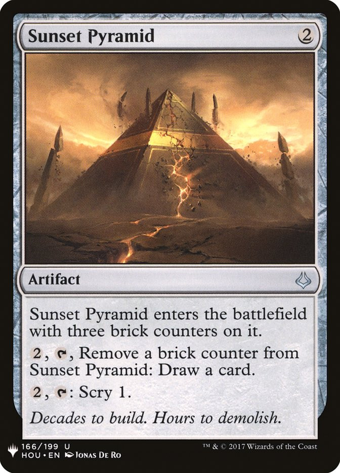 MTG Pyramids 1枚 Sunset Pyramid | Mystery Booster / The List | Star City Games