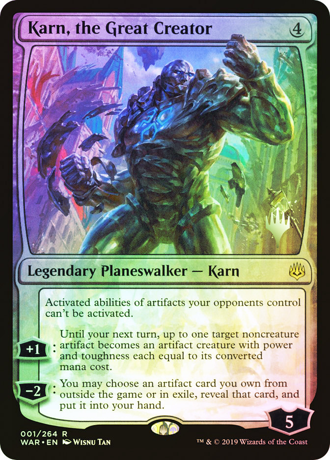 Karn, the Great Creator (Promo Pack) (War of the Spark) | Promo