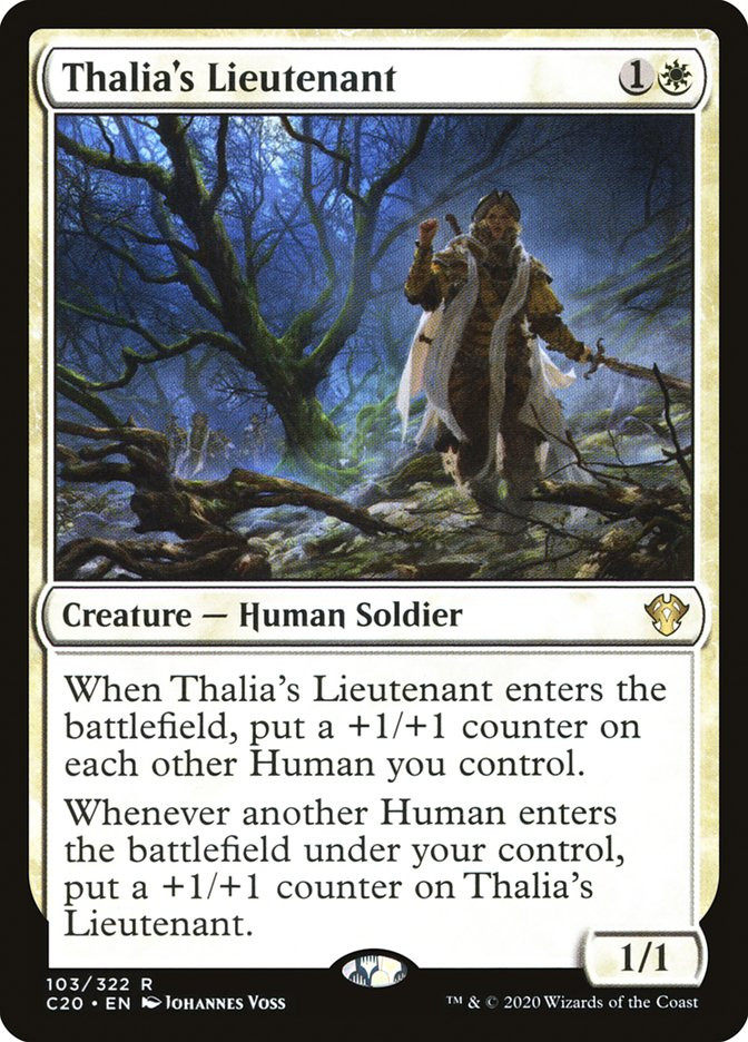 MtG Commander 2020 Rare Thalia's Lieutenant #103