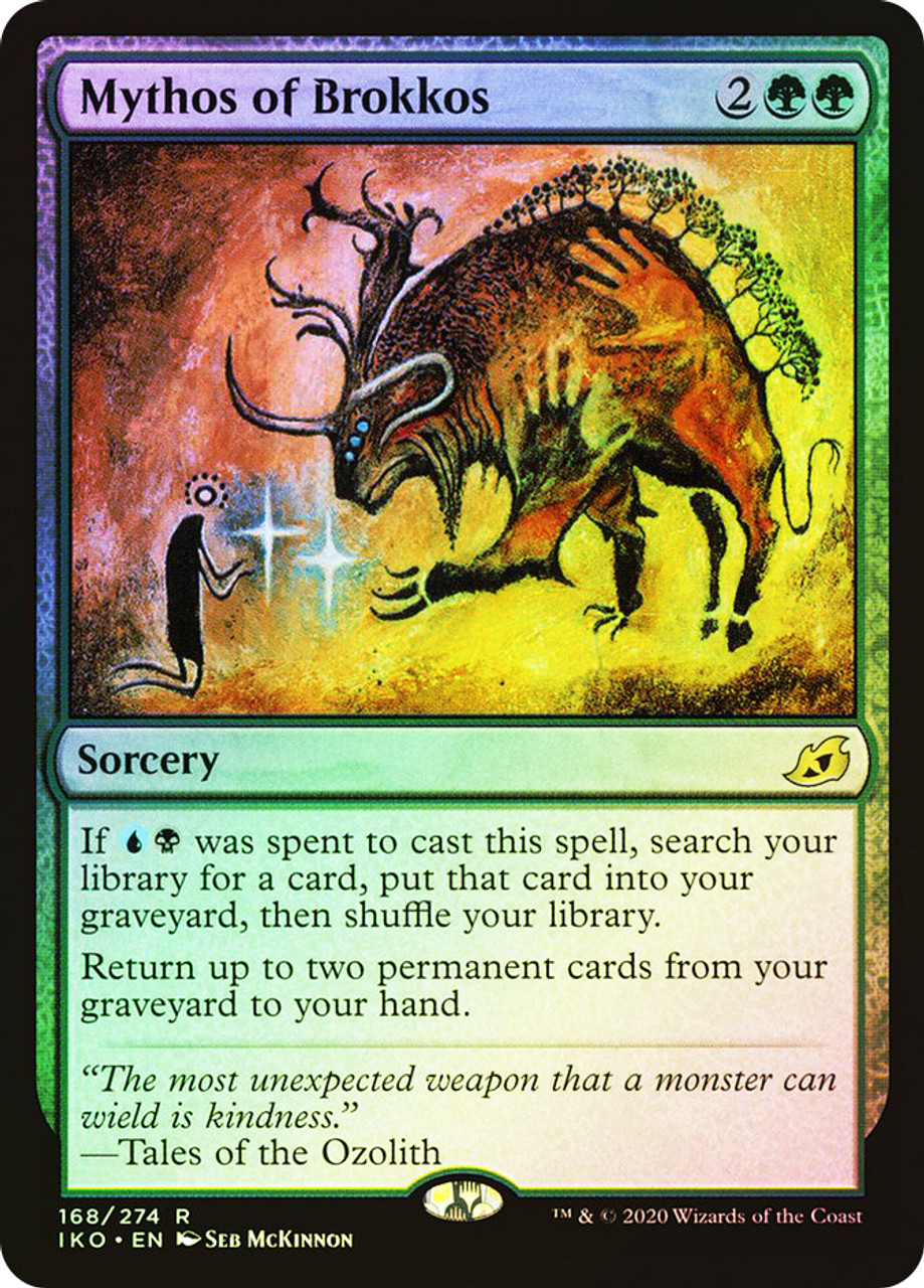 mtg アーティストプルーフ Mythos of Brokkos Mythos of Brokkos · Ikoria: Lair of Behemoths (IKO) #329