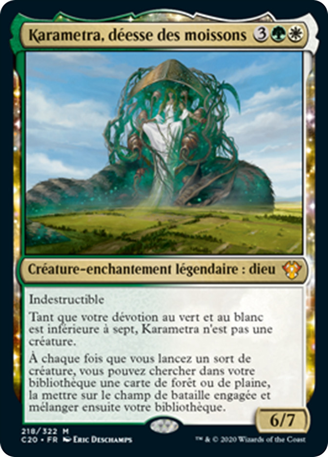 Karametra, God of Harvests | Commander 2020 - French | Star Karametra, God of Harvests | Commander 2020 - French | Star