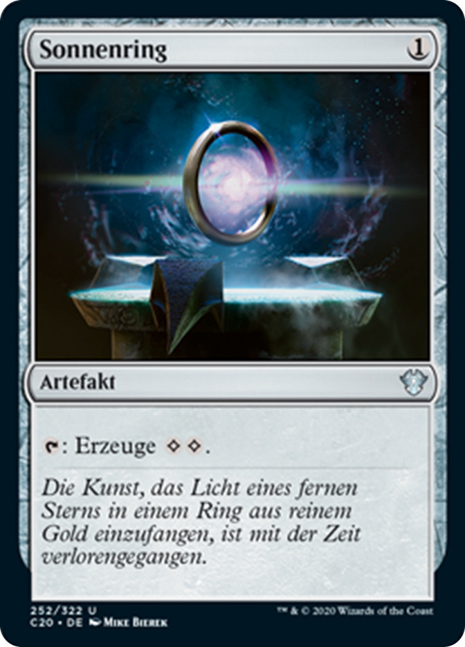 MTG FBB 太陽の指輪 Sol ring ドイツ語 1枚 サインド