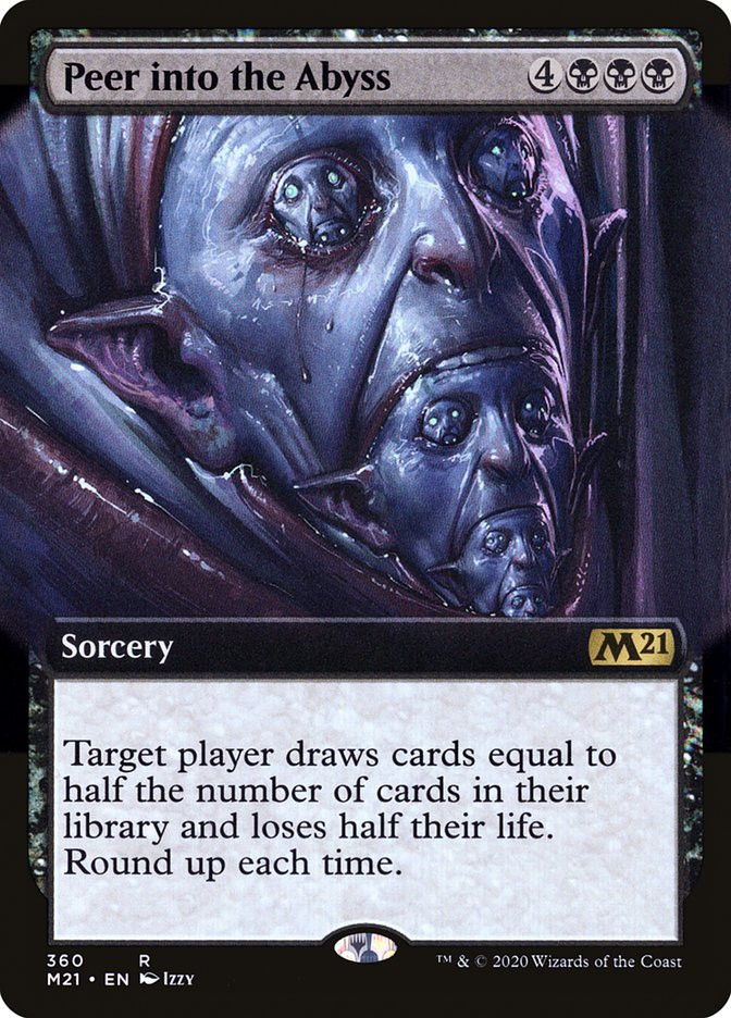 Peer into the Abyss (Extended Art) | Core Set 2021 - Variants 