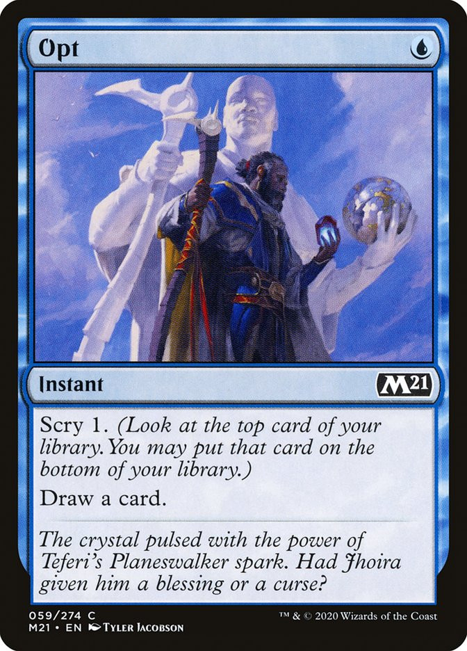 選択/Opt Foil 英語 4枚 MTG Opt | Core Set 2021 | Star City Games