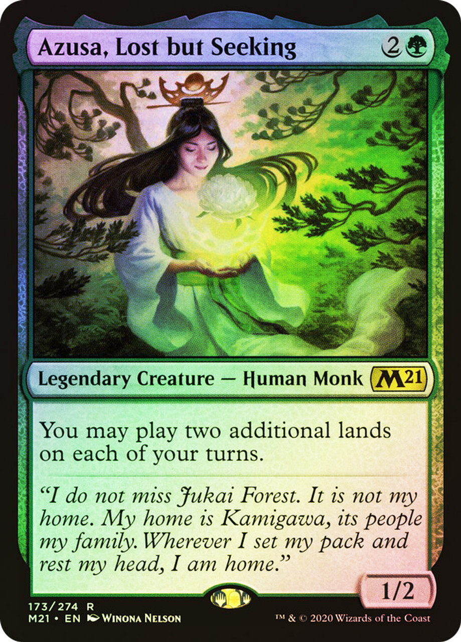 MTG 迷える探求者、梓 Azusa, Lost but Seekin Azusa, Lost but Seeking | Core Set 2021 | Star City Games