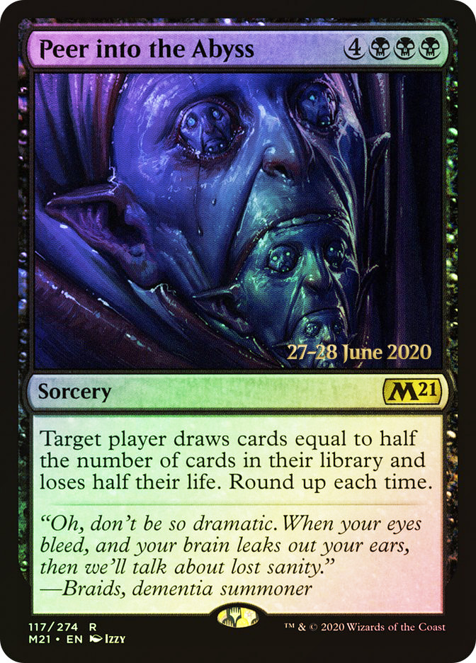 Peer into the Abyss (Prerelease) (Core Set 2021) | Promo | Star