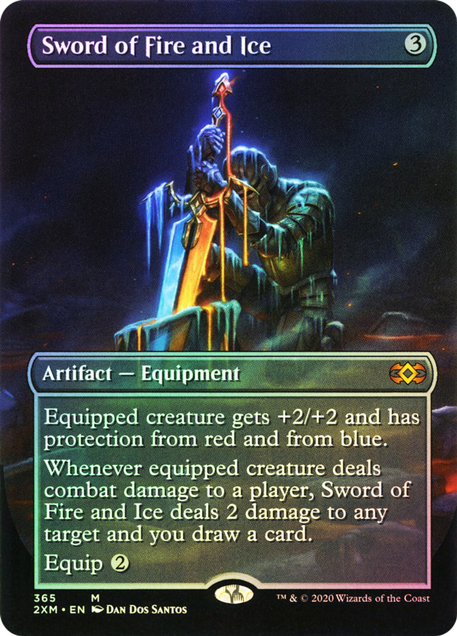 Sword of Fire and Ice (Borderless) | Double Masters - Variants