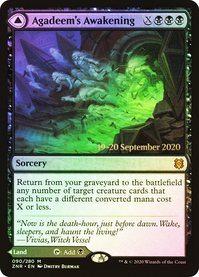 MTG アガディームの覚醒/Agadeem's Awakening 日 2枚 Agadeem's Awakening // Agadeem, the Undercrypt (Prerelease
