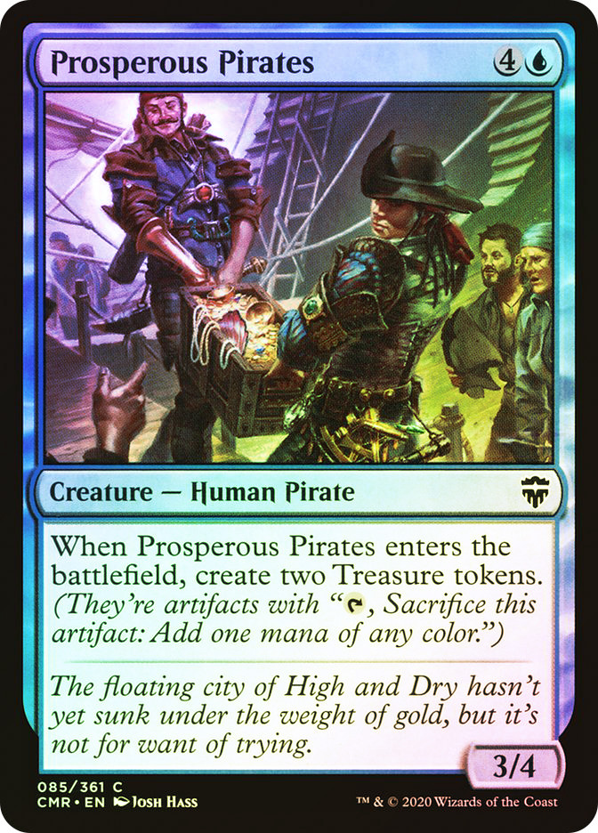 pirate cards mtg (085/361) Magic The Gathering Commander Legends Single: Prosperous Pirates Holo Common