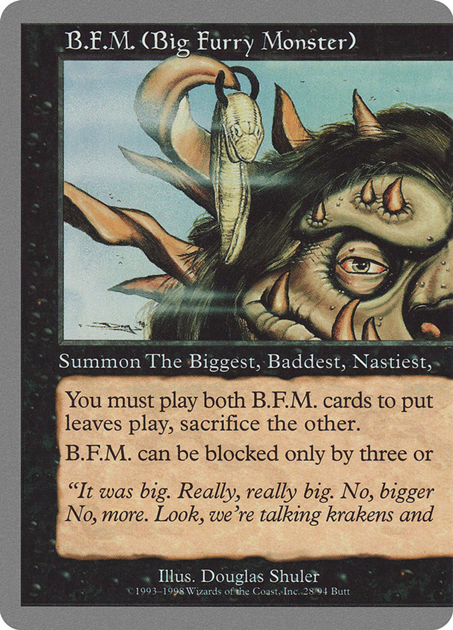 プレイマット B.F.M. (Big Furry Monster) B.F.M. (Big Furry Monster) (Left) | Unglued | Star City Games