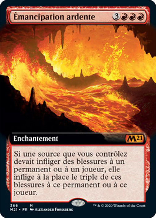Fiery Emancipation (Extended Art) | Core Set 2021 - Variants