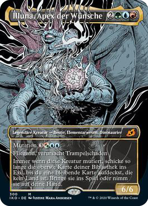 イルーナの神話 プレイマットSeb Mythos of Illuna Illuna, Apex of Wishes (Showcase) | Ikoria: Lair of Behemoths