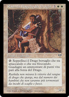 Magic: The Gathering - Rashida Scalebane (Rashida Flagello Dei Draghi) - Carta Rara Set Mirage