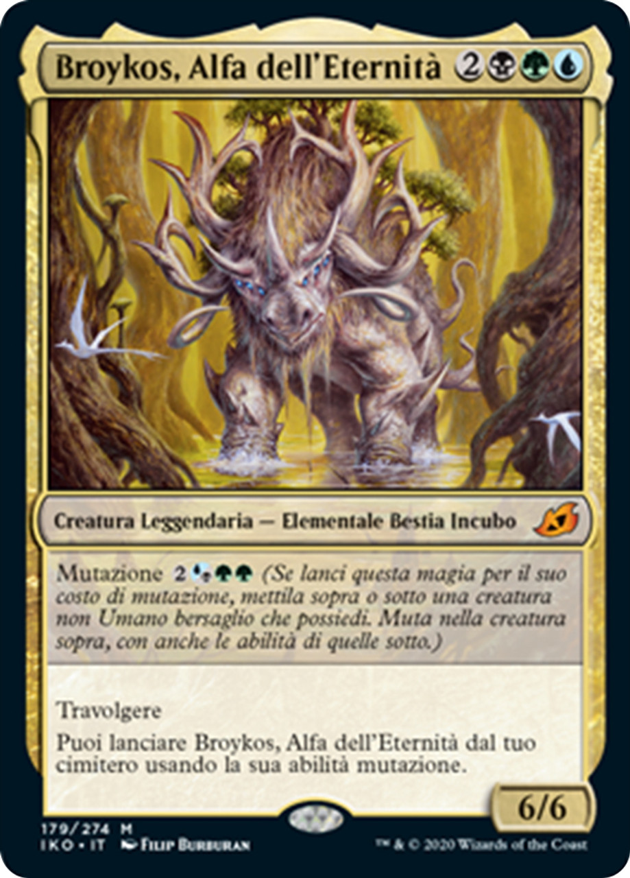 mtg アーティストプルーフ Mythos of Brokkos Mythos of Brokkos (Extended Art) | Ikoria: Lair of Behemoths