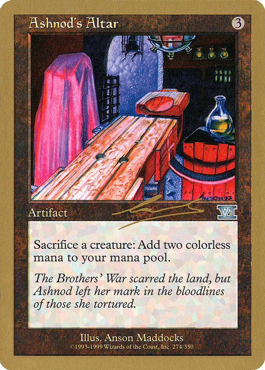 Ashnod's Altar (2000 Nicolas Labarre) (Not Tournament Legal