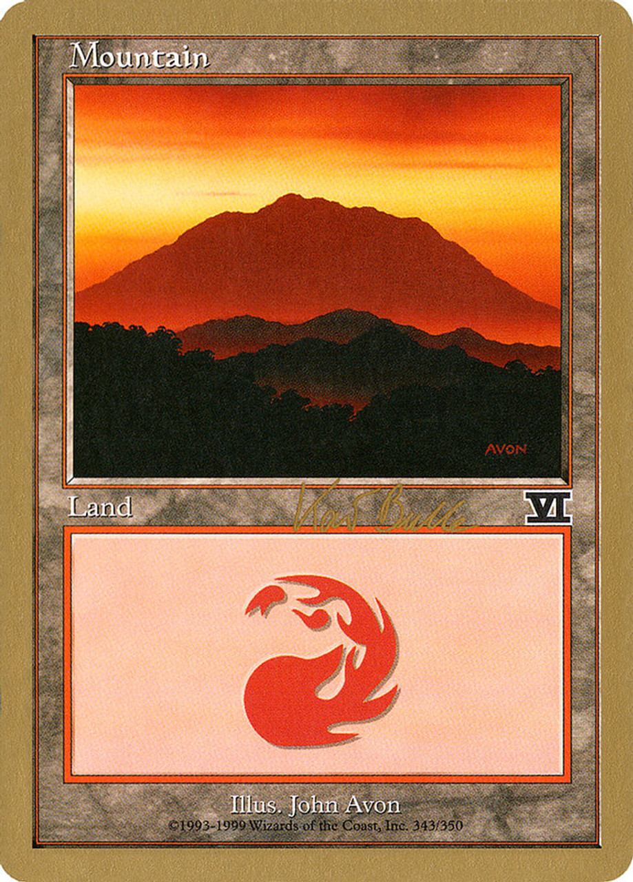 Mountain (1999 Kai Budde) (6th Edition) (#343) (Not