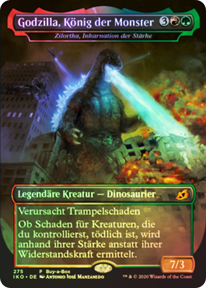 Zilortha, Strength Incarnate (Godzilla, King of the Monsters) (Godzilla  Series) (Buy-a-Box) (Borderless) | Promo: General - German | Star City Games