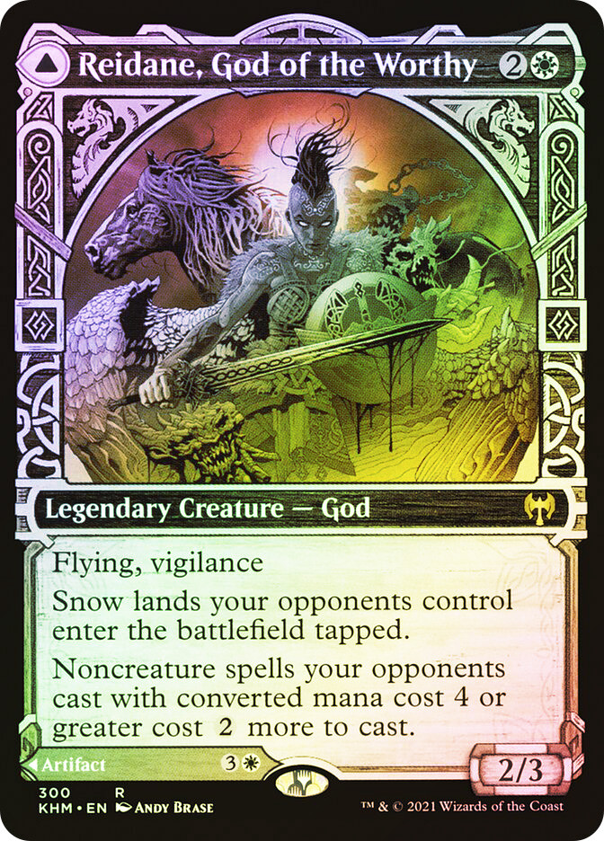 Reidane, God of the Worthy // Valkmira, Protector's Shield (Showcase) Kaldheim Variants