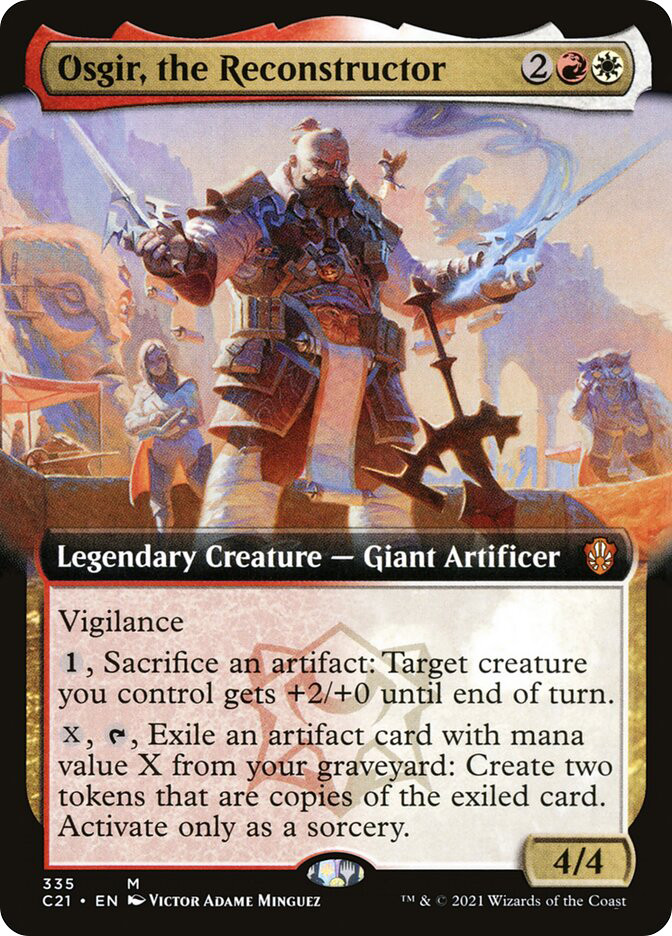 mtg osgir commander deck Osgir, The Reconstructor, Strixhaven Playmat Featuring Lorehold for Magic: The Gathering OSGir deck list review and