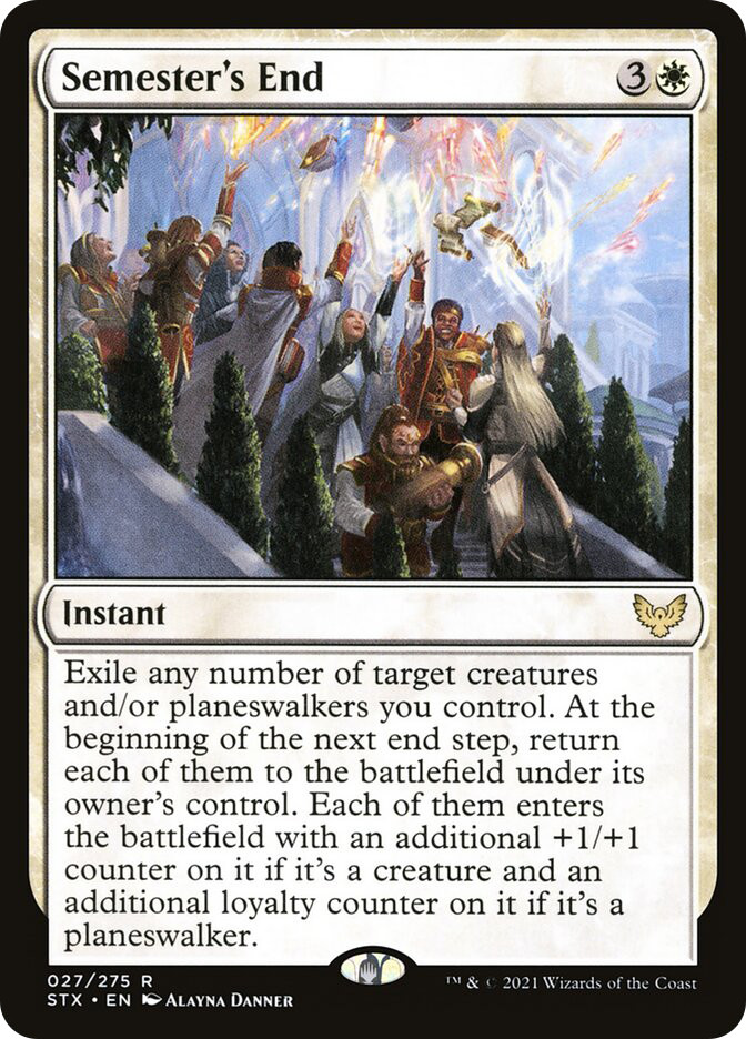 mtg end step cards Semester's | Strixhaven: School of Mages your life total becomes half your starting life total Necrodominance · Modern Horizons 3