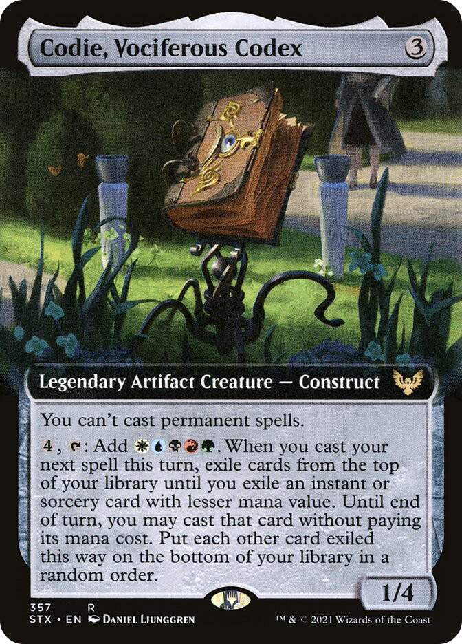 mtg codie commander deck Codie, Vociferous Codex