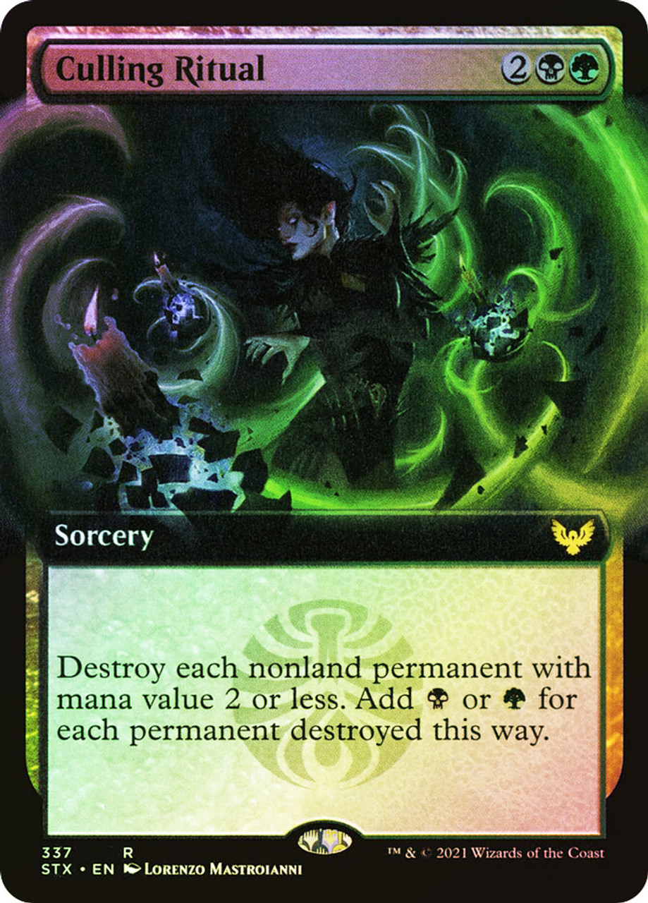 MTG　死の影　定業 / Culling Ritual　Despark MTG Culling Ritual & Despark Non-Foil Promo Final Fantasy
