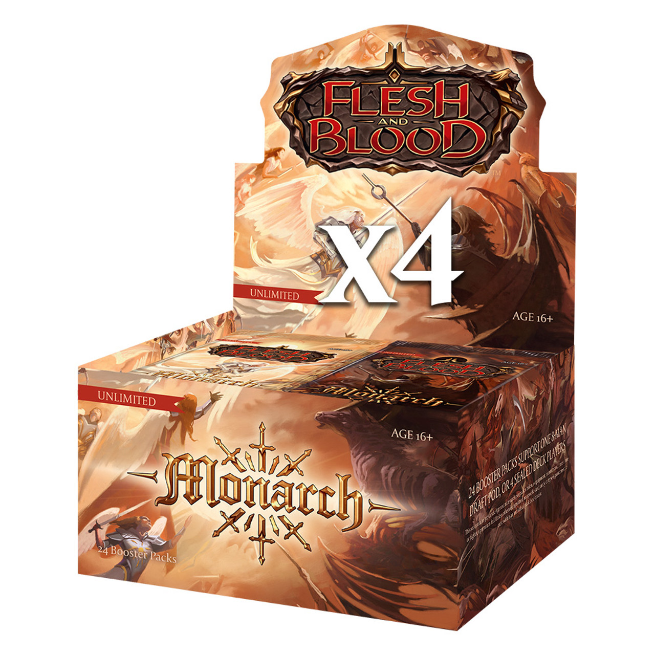 Flesh and Blood - Monarch (Unlimited) Booster Case (4 boxes