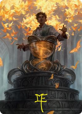 mtg signed art cards Deep Analysis Card (Gold-Stamped Signature) [Commander Masters Art Modern Horizons 2 Art Series Type MAGIC: THE GATHERING, “Secret Lair”