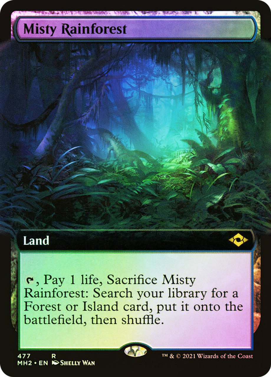 Misty Rainforest (Extended Art) | Modern Horizons 2 - Variants 