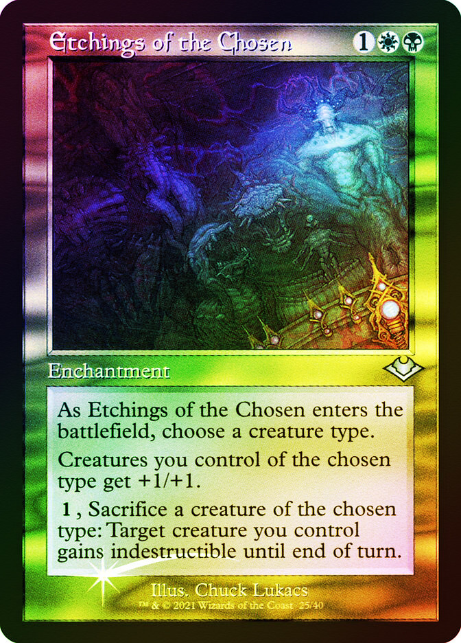 mtg etched cards Altered Art If you do Wonder | Modern Horizons 2