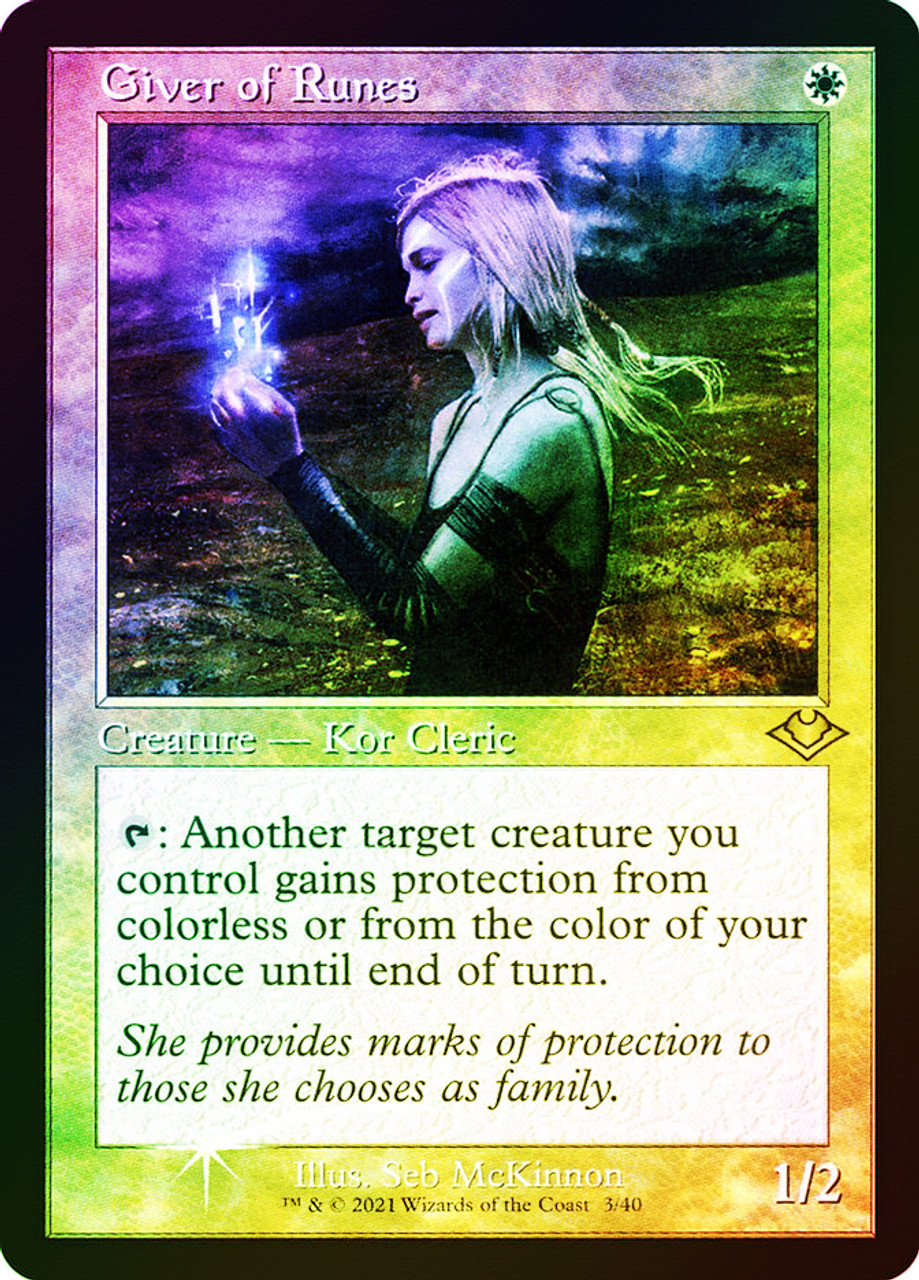 Giver of Runes (Retro Frame) (Foil Etched) | Modern Horizons